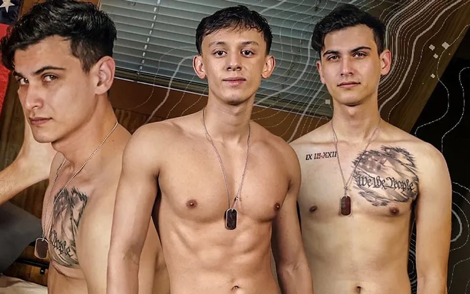 Active Duty — gay porn site banner